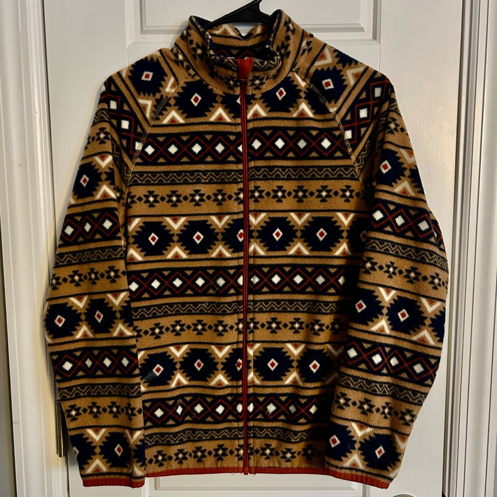 Wonder Nation Boys' Southwest Aztec Pattern Full-Zip Microfleece Jacket